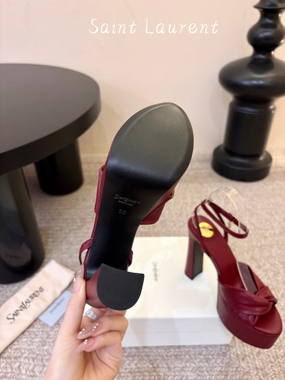 Saint Laurent Franciane Platform Sandals