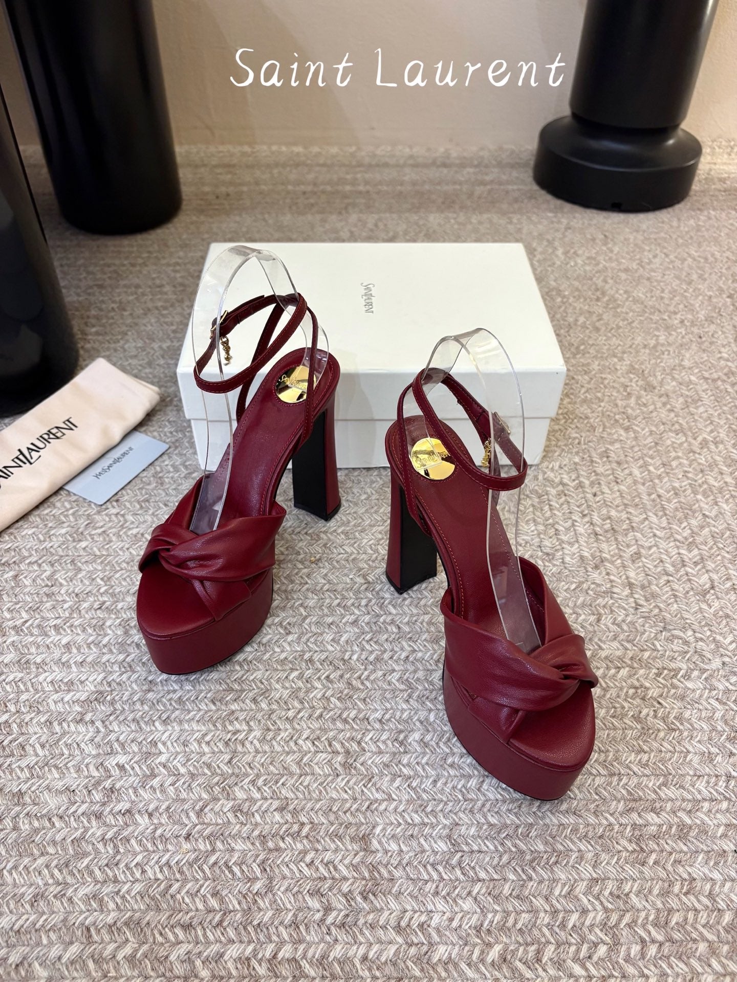 Saint Laurent Franciane Platform Sandals