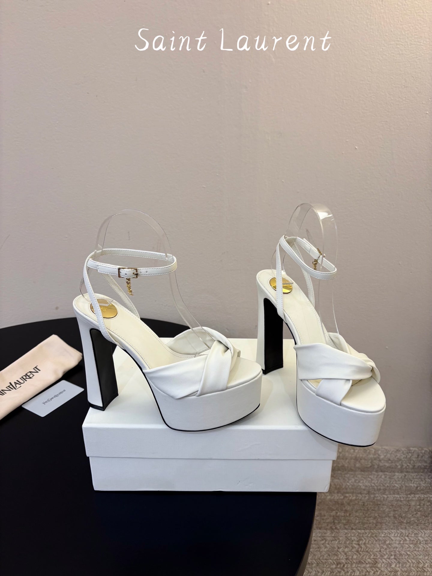 Saint Laurent Franciane Platform Sandals
