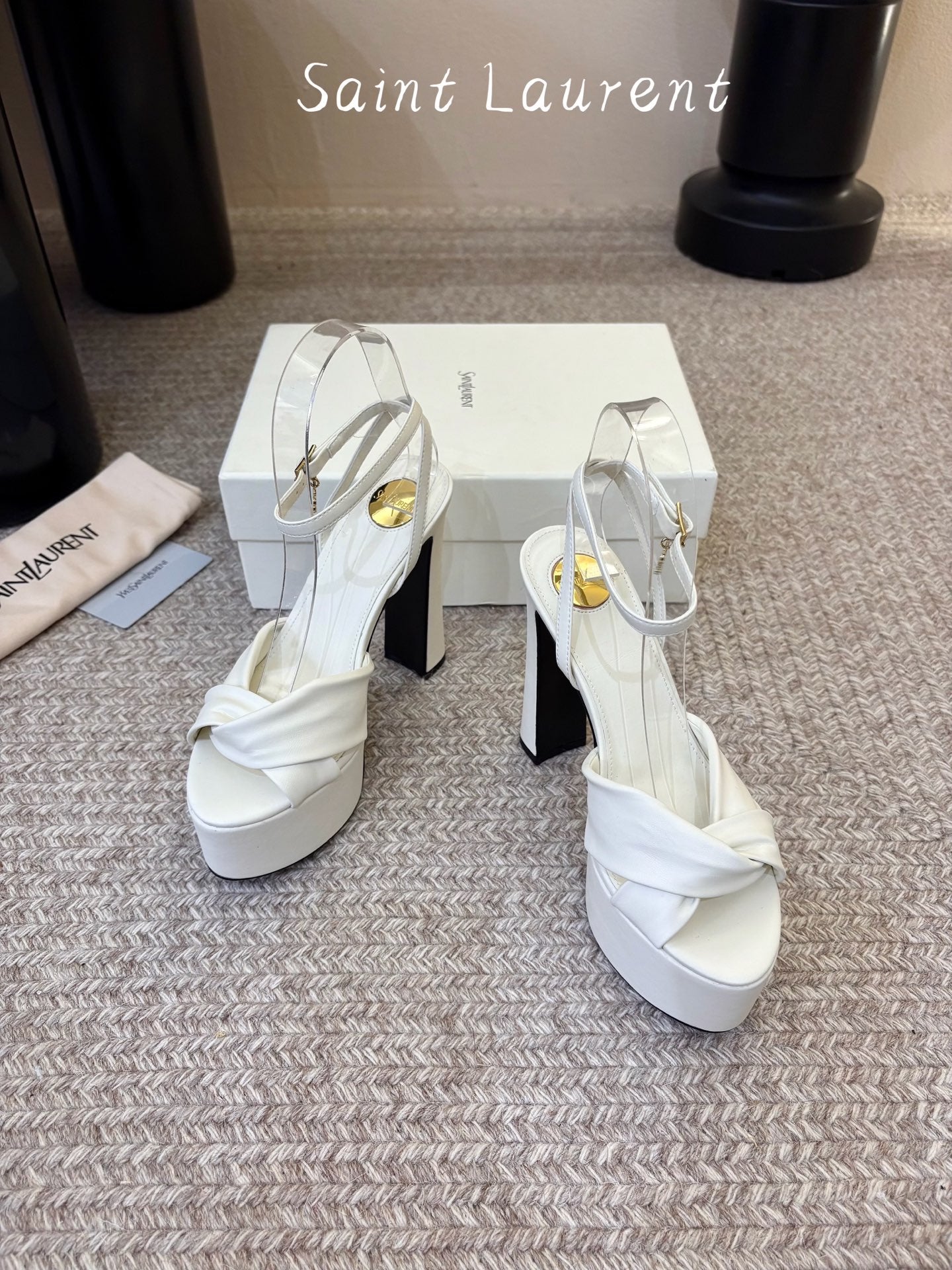 Saint Laurent Franciane Platform Sandals