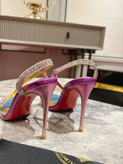 Christian Louboutin Rosalie Strass Sandals