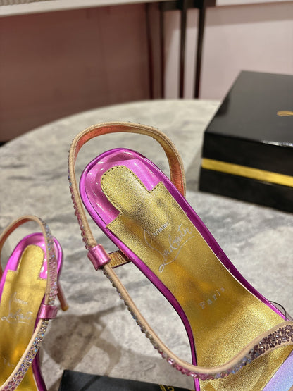 Christian Louboutin Rosalie Strass Sandals