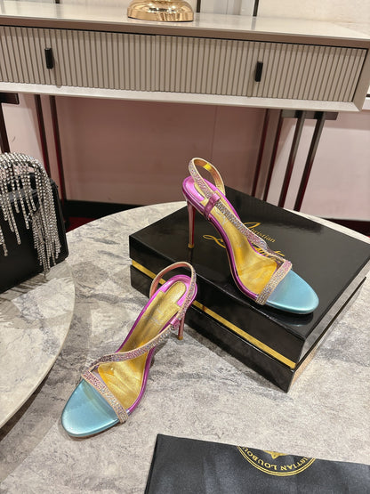 Christian Louboutin Rosalie Strass Sandals