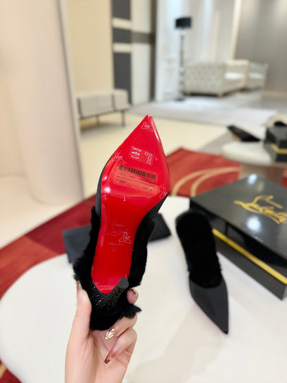 Christian Louboutin KM Fur Mules
