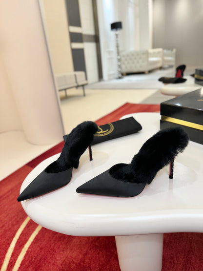 Christian Louboutin KM Fur Mules