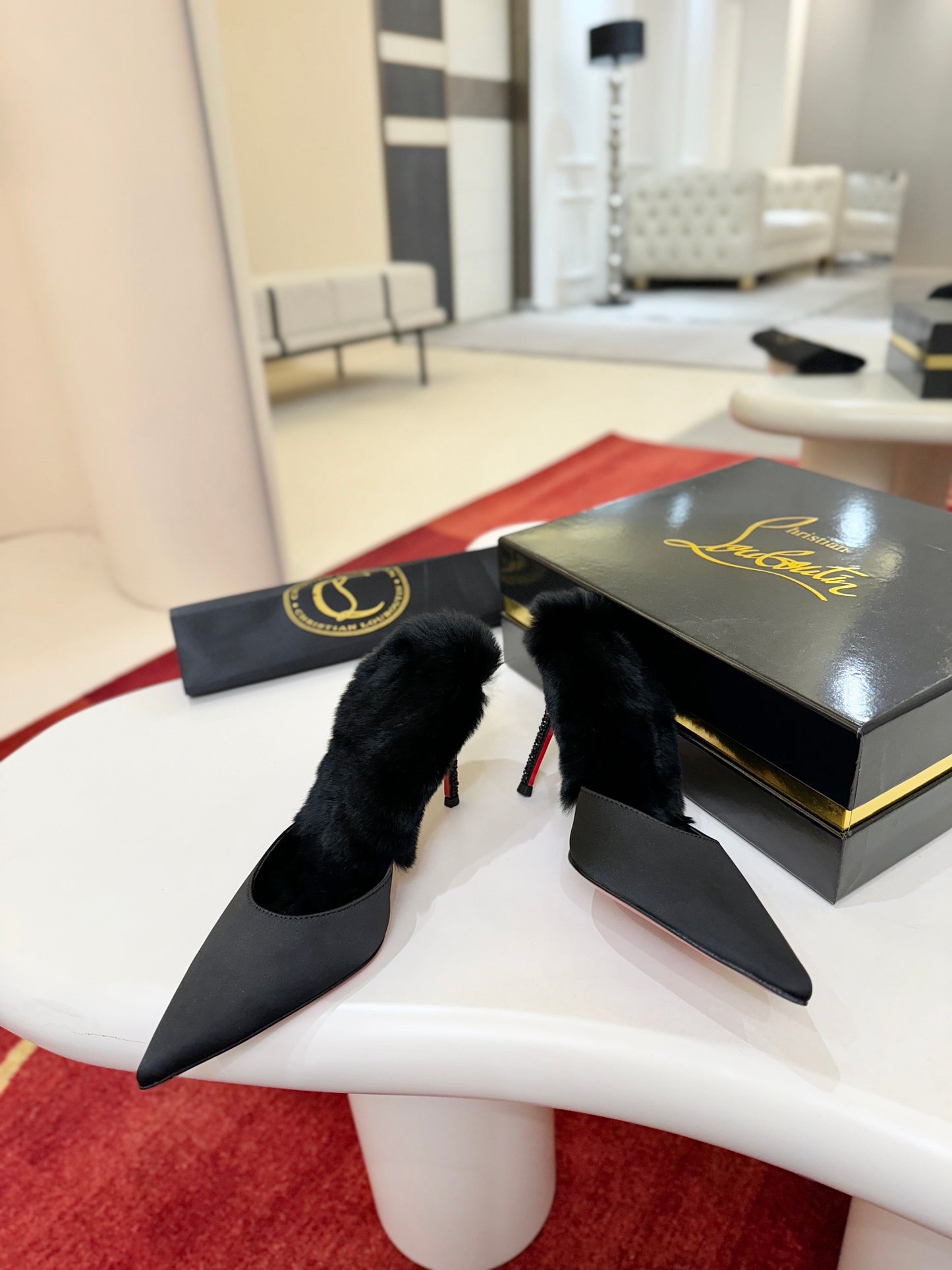 Christian Louboutin KM Fur Mules