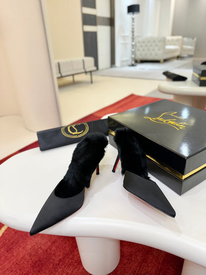 Christian Louboutin KM Fur Mules