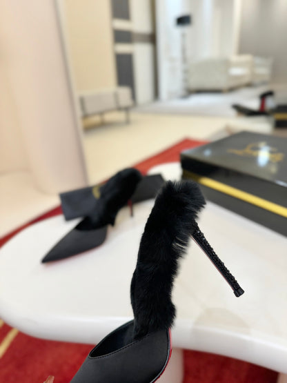 Christian Louboutin KM Fur Mules