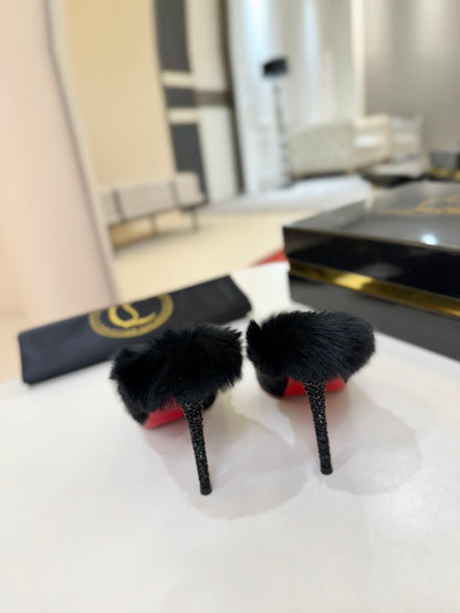 Christian Louboutin KM Fur Mules