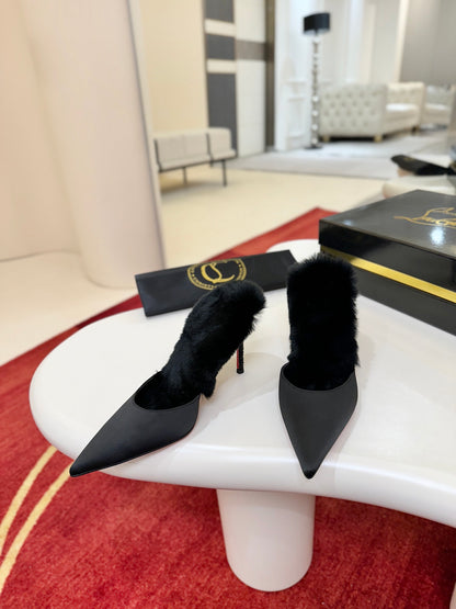 Christian Louboutin KM Fur Mules