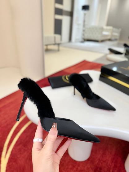 Christian Louboutin KM Fur Mules