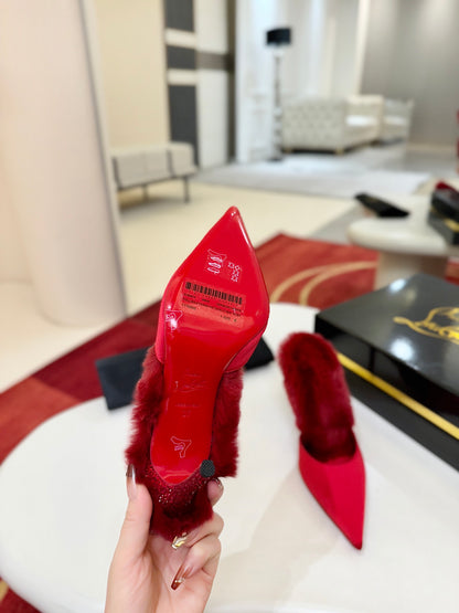 Christian Louboutin KM Fur Mules