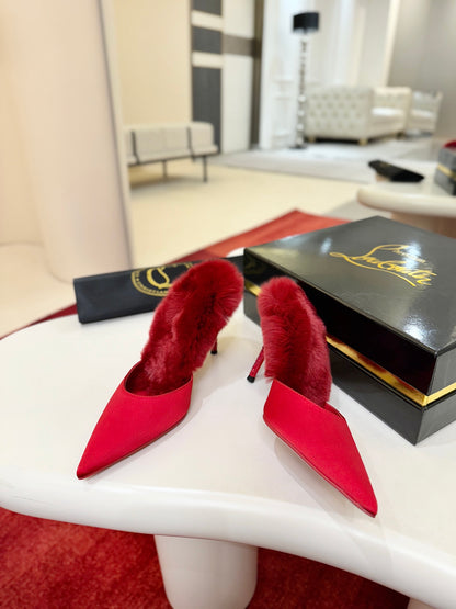 Christian Louboutin KM Fur Mules