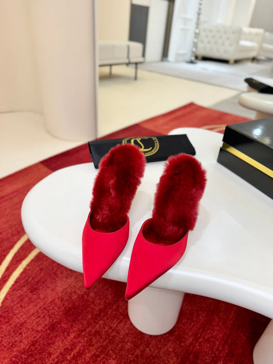 Christian Louboutin KM Fur Mules