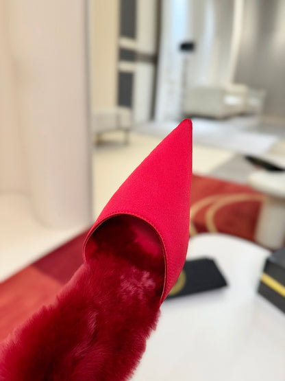 Christian Louboutin KM Fur Mules