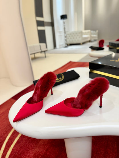 Christian Louboutin KM Fur Mules