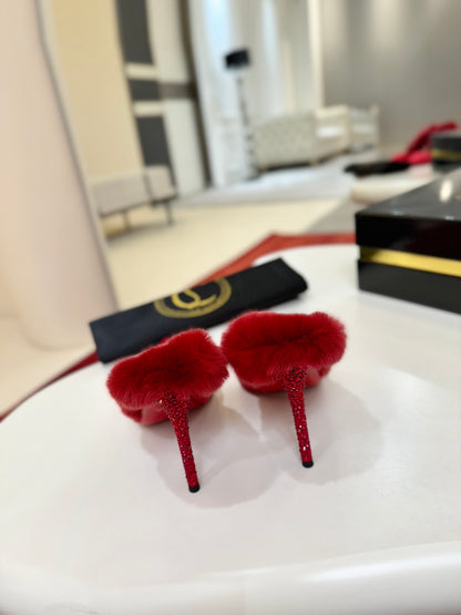 Christian Louboutin KM Fur Mules
