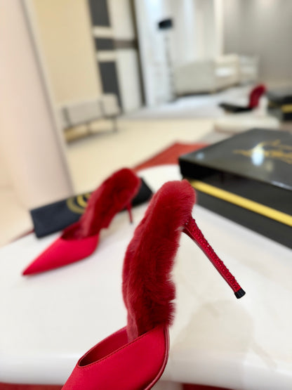 Christian Louboutin KM Fur Mules