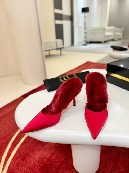 Christian Louboutin KM Fur Mules