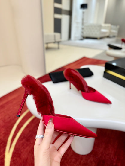 Christian Louboutin KM Fur Mules