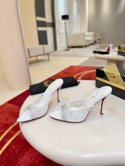 Christian Louboutin Miss Z Mule Degrastrass Perla