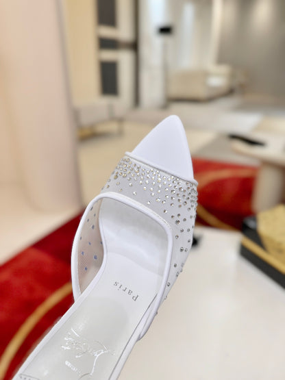 Christian Louboutin Miss Z Mule Degrastrass Perla