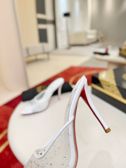 Christian Louboutin Miss Z Mule Degrastrass Perla