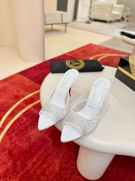 Christian Louboutin Miss Z Mule Degrastrass Perla