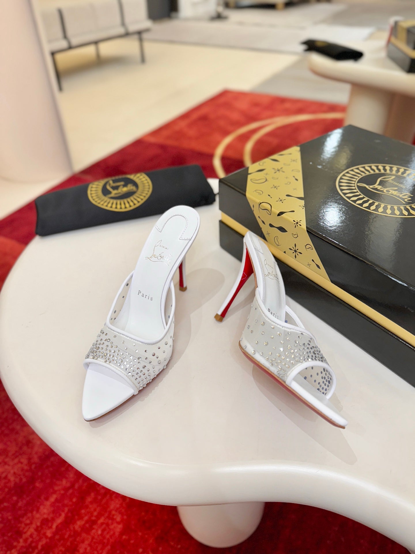 Christian Louboutin Miss Z Mule Degrastrass Perla