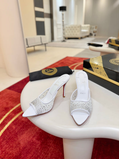 Christian Louboutin Miss Z Mule Degrastrass Perla