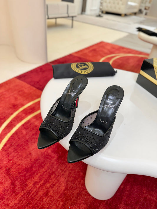 Christian Louboutin Miss Z Mule Degrastrass Perla
