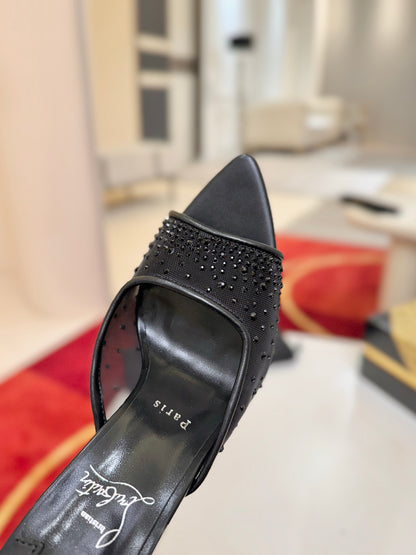 Christian Louboutin Miss Z Mule Degrastrass Perla