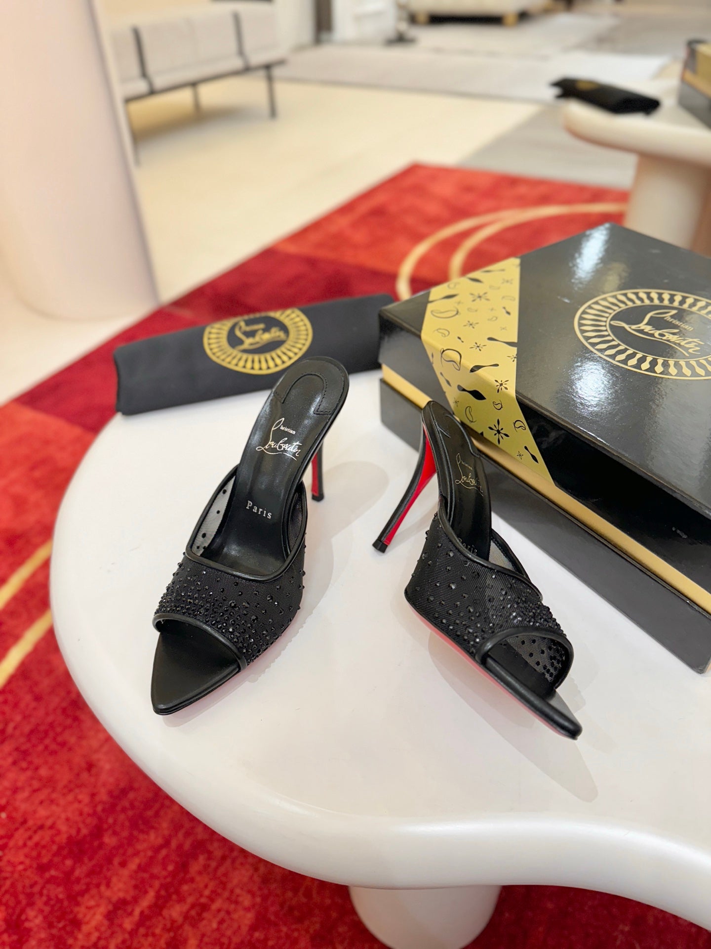 Christian Louboutin Miss Z Mule Degrastrass Perla