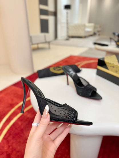 Christian Louboutin Miss Z Mule Degrastrass Perla