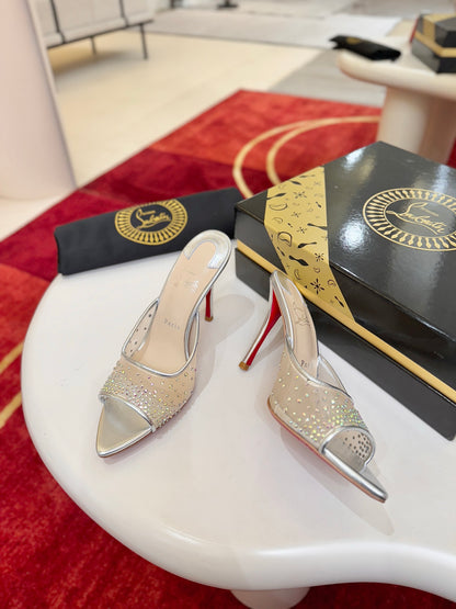 Christian Louboutin Miss Z Mule Degrastrass Perla