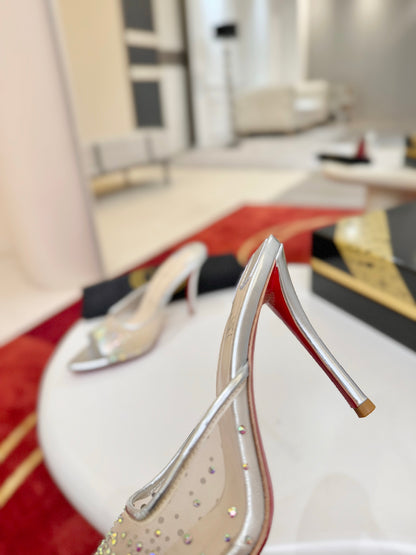 Christian Louboutin Miss Z Mule Degrastrass Perla