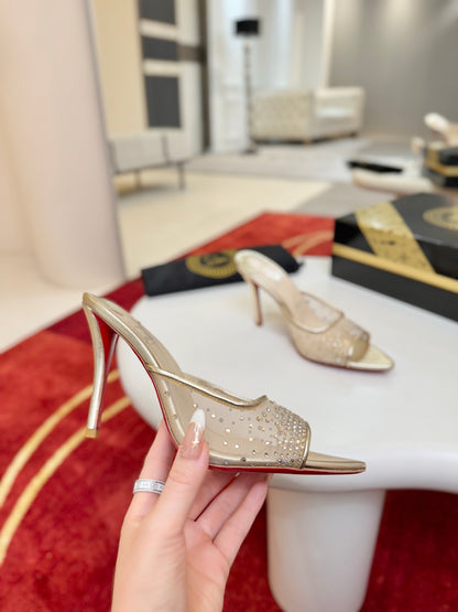 Christian Louboutin Miss Z Mule Degrastrass Perla