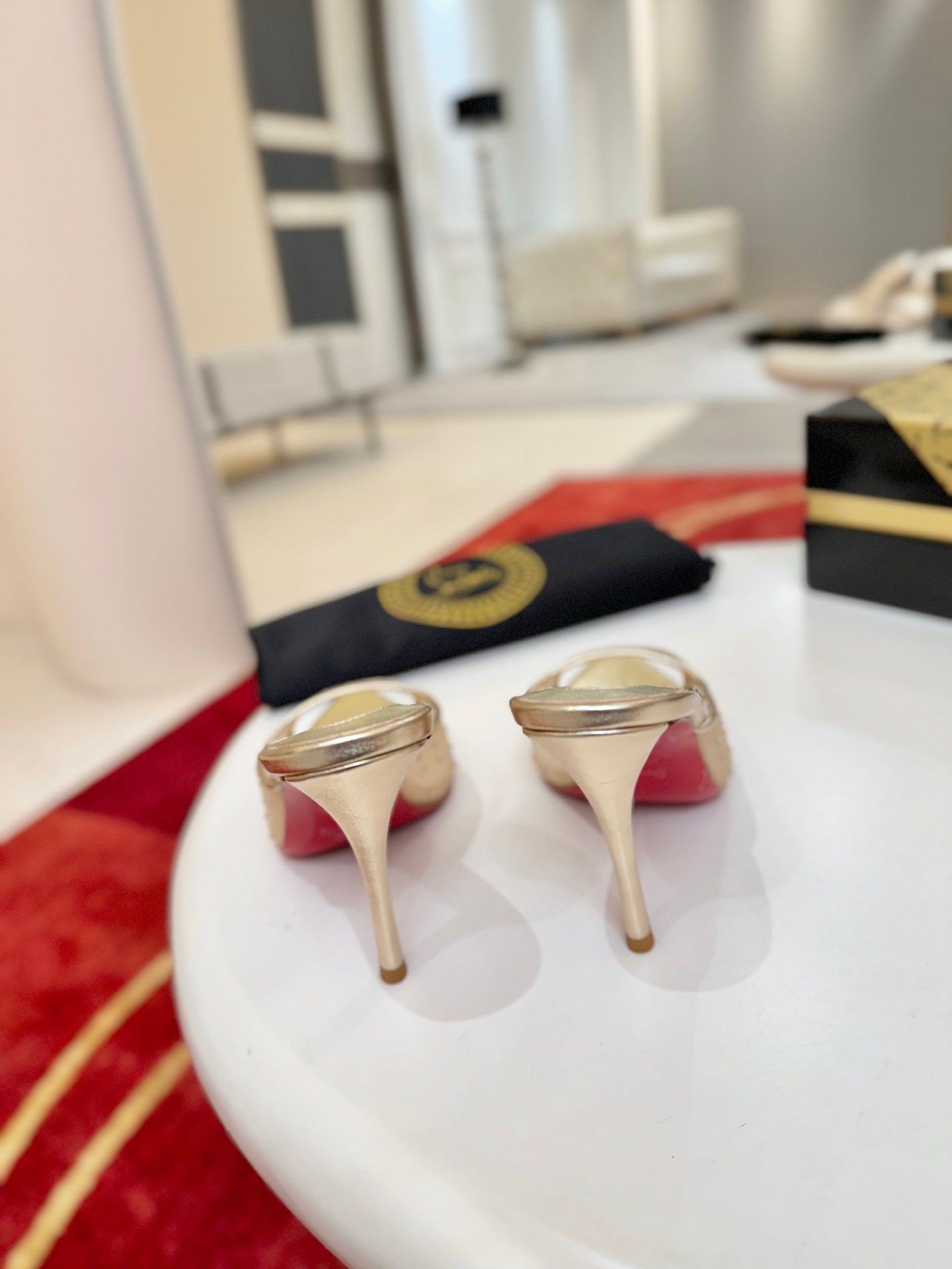 Christian Louboutin Miss Z Mule Degrastrass Perla