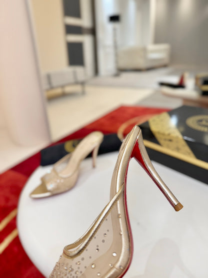 Christian Louboutin Miss Z Mule Degrastrass Perla