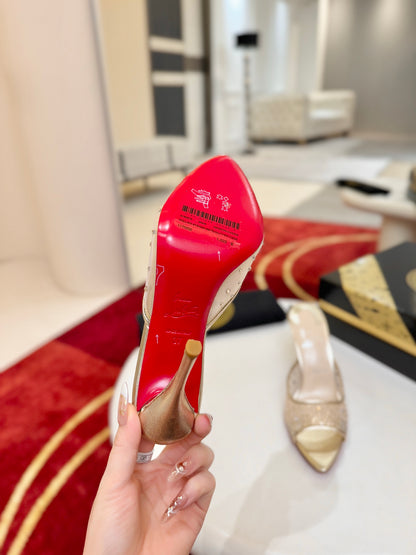Christian Louboutin Miss Z Mule Degrastrass Perla