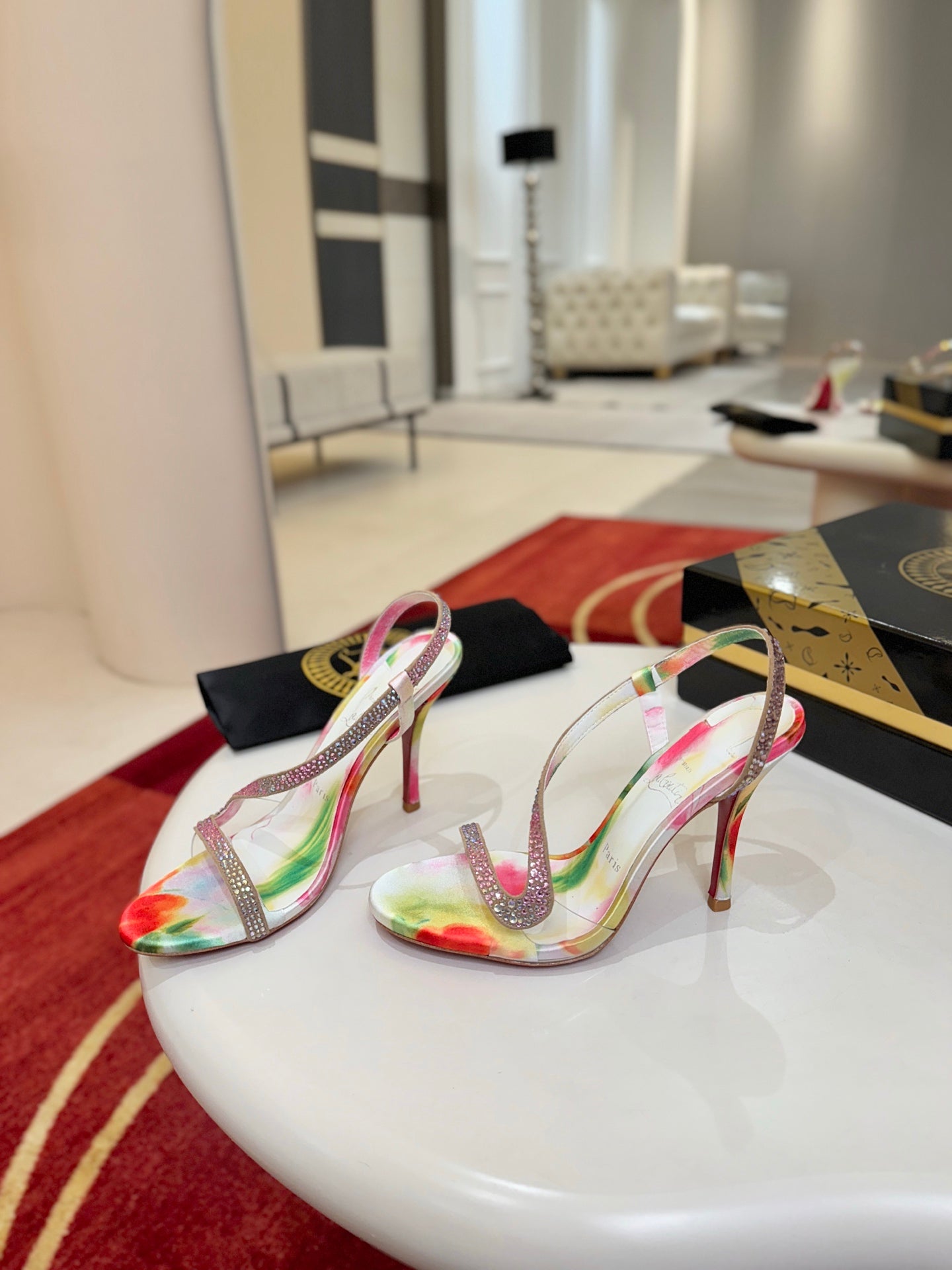 Christian Louboutin Rosa Z Strass Botanica