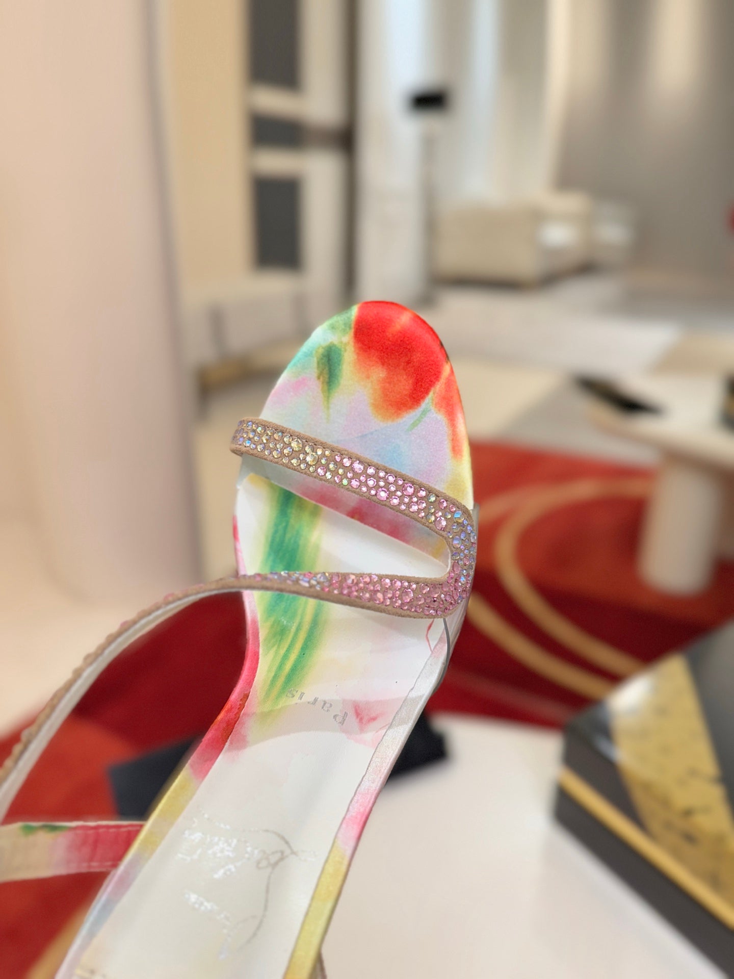 Christian Louboutin Rosa Z Strass Botanica