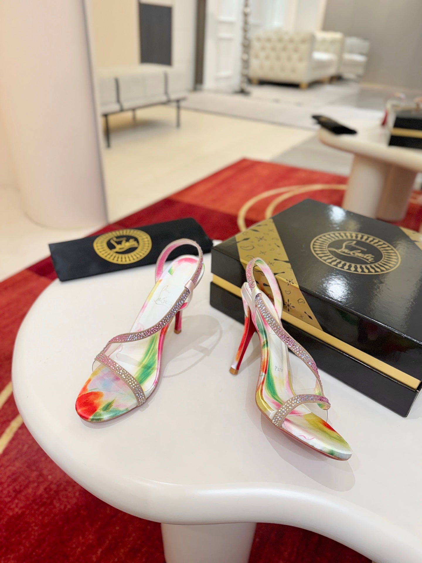 Christian Louboutin Rosa Z Strass Botanica