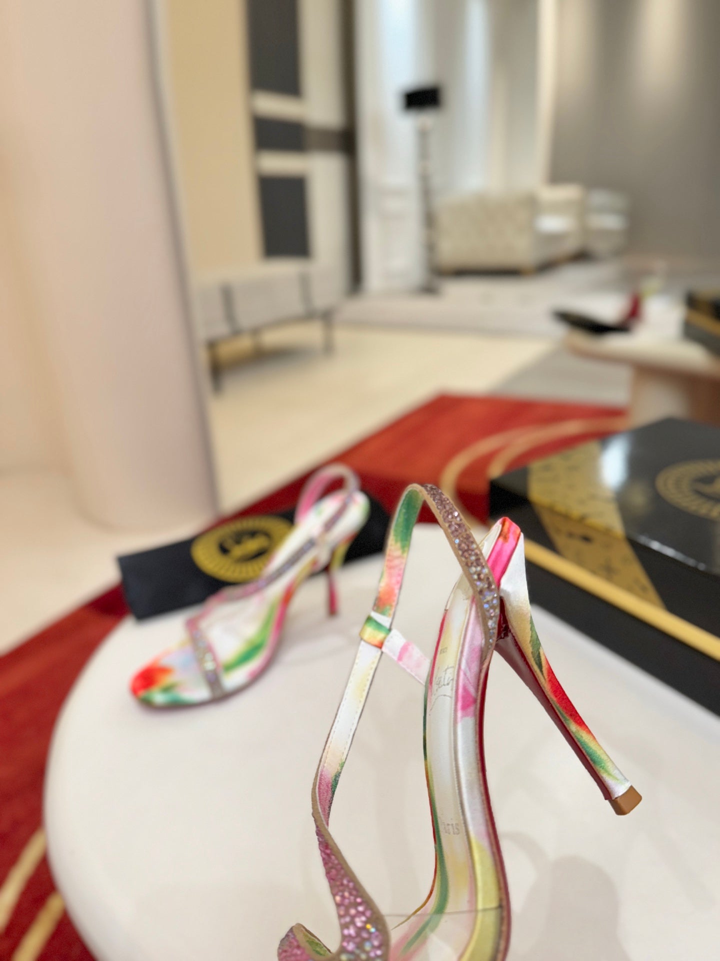 Christian Louboutin Rosa Z Strass Botanica
