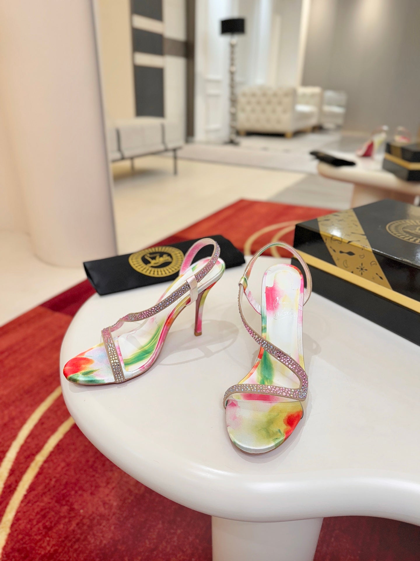 Christian Louboutin Rosa Z Strass Botanica