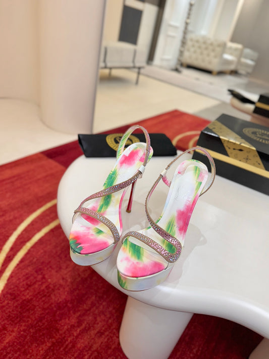 Christian Louboutin Rosalie Alta Strass Botanica