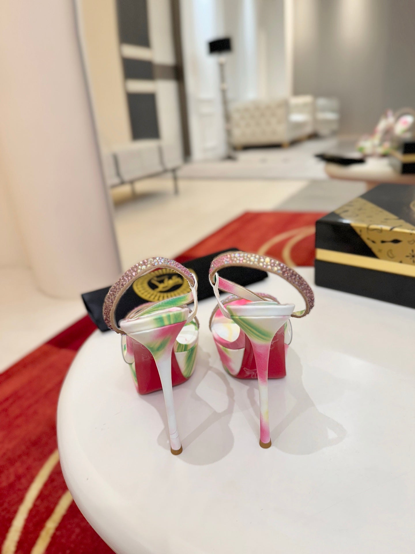 Christian Louboutin Rosalie Alta Strass Botanica