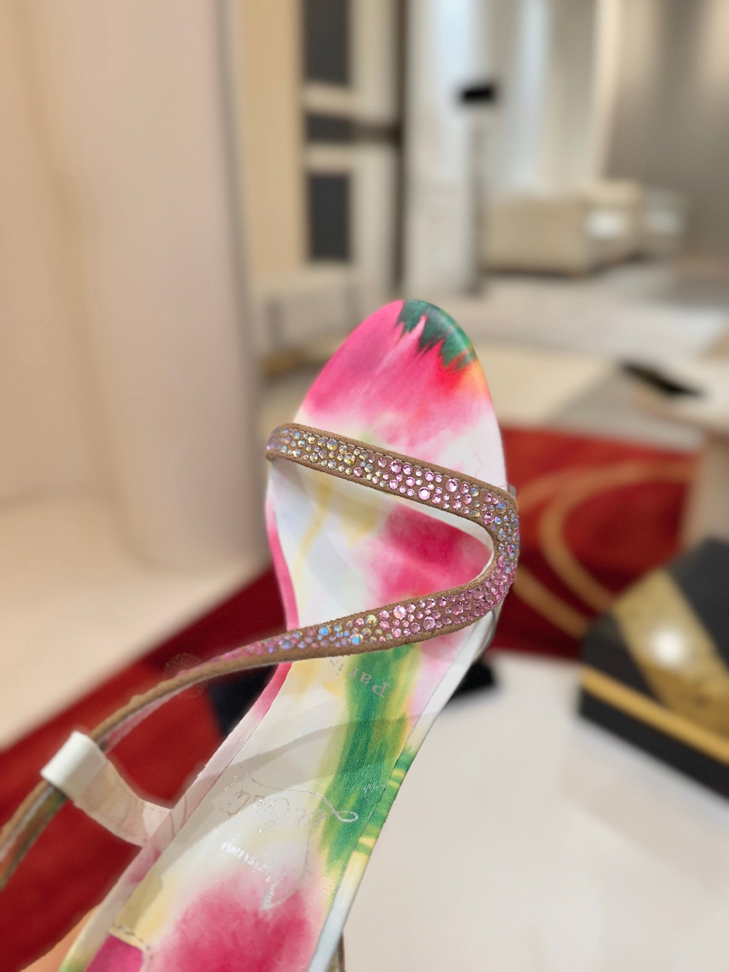 Christian Louboutin Rosalie Alta Strass Botanica