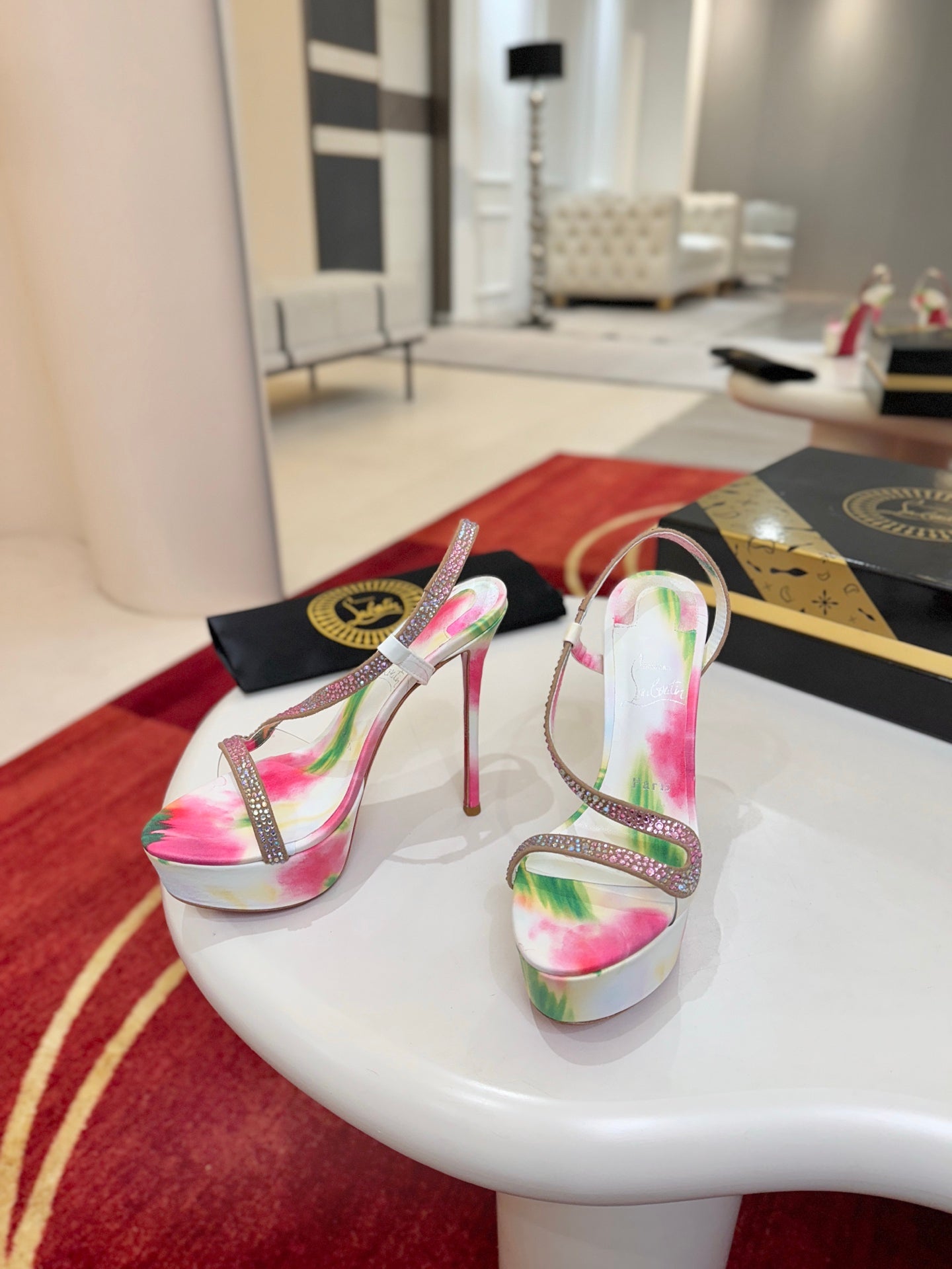 Christian Louboutin Rosalie Alta Strass Botanica
