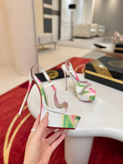 Christian Louboutin Rosalie Alta Strass Botanica